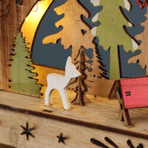 Новогодний светильник Рождество в Уитфилде 33*20 см, на батарейках Due Esse Christmas фото 3
