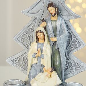 Рождественский подсвечник Рождество Христа в Вифлееме 21 см Due Esse Christmas фото 2