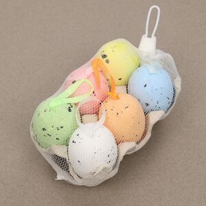 Пасхальные украшения Яйца: Easter Rainbow 6 см, 6 шт, подвеска Due Esse Christmas фото 4
