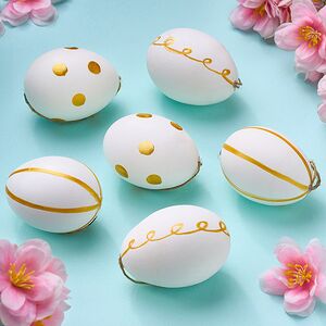 Пасхальные украшения Яйца - Easter Joy 6 см, 6 шт Due Esse Christmas фото 1