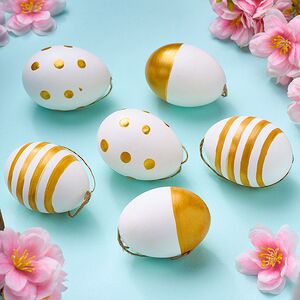 Пасхальные украшения Яйца - Easter Souvenir 6 см, 6 шт Due Esse Christmas фото 1
