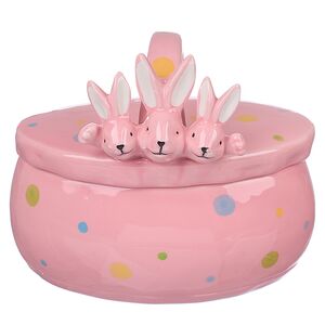 Конфетница Friendly Bunny 17*15 см розовая