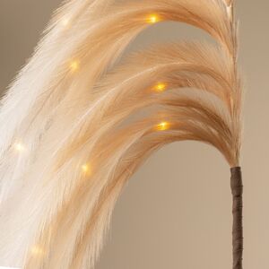 Светящаяся ветка с перьями Monike White 130 см, теплые белые LED лампы, таймер, на батарейках Koopman фото 3