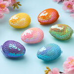 Пасхальные подвески Яйца - Color Easter 6 см, 6 шт