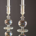 Стеклянный подсвечник AquaLight 17 см