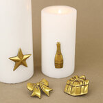 Набор украшений для свечей Golden Holiday 13 см, 4 шт