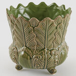 Декоративная ваза-кашпо Pianta Felice 17 см зеленая