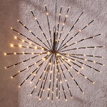 Светодиодное украшение Фейерверк 70 см чёрное, 160 теплых белых LED ламп, IP44