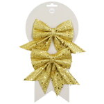 Декоративный бант Feira 13*12 см золотой, 2 шт