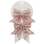 Декоративный бант Feira 13*12 см розовый, 2 шт