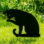 Садовая фигура на колышках Black Cat - Oliver 42 см