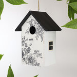 Садовое украшение Скворечник De Fleurs 22*15 см белый