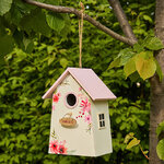 Садовое украшение Скворечник Рочестер 21*15 см белый