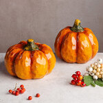 Набор декоративных фигур Тыквы Swindon 14 см, 2 шт