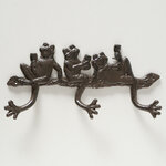 Настенная вешалка для одежды Resting Frogs 28*14 см