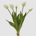 Силиконовые тюльпаны Vanilla Cream 5 шт, 40 см