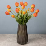 Силиконовые тюльпаны Spring Sun 5 шт, 40 см оранжевые