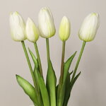 Силиконовые тюльпаны Principe Bianco 5 шт, 40 см