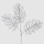 Искусственная ветка Laneva 75 см серебряная