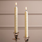 Светодиодные витые свечи Homely Light 25 см, 2 шт, на батарейках, IP20
