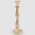 Декоративный подсвечник-канделябр на 1 свечу Cristallerie 31 см шампань
