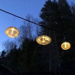 Китайский фонарик на солнечной батарее Solar Festival 35*19 см бежевый, IP44