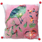 Новогодняя подушка с лампочками Soft&Sweet: Снегирь 45*45 см, на батарейках