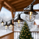 Гирлянда из лампочек Filidella, 10 ламп, теплые белые LED, 4.5 м, черный ПВХ, соединяемая, IP44