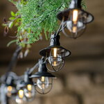 Гирлянда из лампочек Filidella, 10 ламп, теплые белые LED, 4.5 м, черный ПВХ, соединяемая, IP44