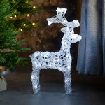 Олень светящийся Ажурный 60 см, 50 холодных белых LED ламп, IP44