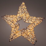 Светодиодное украшение Звезда Тессеус 38 см, 1500 теплых белых LED ламп, таймер, IP44