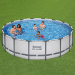 Каркасный бассейн 5612Z Bestway Steel Pro Max 488*122 см, фильтр-насос, аксессуары