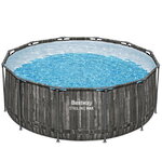 Каркасный бассейн 561QY Bestway Steel Pro Max - Grey Wood 366*122 см