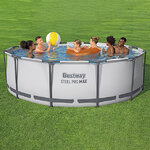 Каркасный бассейн 56420 BestWay Steel Pro Мах 366*122 см, фильтр-насос, аксессуары