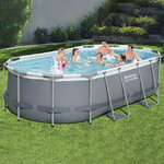 Каркасный овальный бассейн Bestway Steel Pro Max 427*250*100 см, фильтр-насос, аксессуары