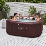 Надувной спа-бассейн 201*80 см 6001U Bestway Maldives Smart HydroJet Pro (Бествей Мальдивы Смарт Гидроджет Про), теплосберегающий тент, подсветка