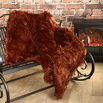 Меховой плед Garten Red 150*130 см
