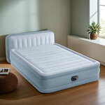 Надувная кровать с насосом Queen Plush 152*236*86 см