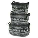 Набор корзин для хранения Winter Season 32-42 см, 3 шт