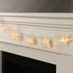 Светодиодная гирлянда Звезда: White Riegel на батарейках, 10 теплых белых LED ламп, прозрачный ПВХ, IP20
