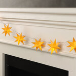 Светодиодная гирлянда Звезда: Yellow Riegel на батарейках, 10 теплых белых LED ламп, прозрачный ПВХ, IP20