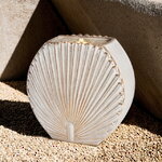 Декоративный фонтан Coquille 41 см бежевый, с LED подсветкой
