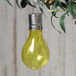 Подвесной светильник на солнечной батарее Лампочка Solar Colors 14 см с теплыми белыми LED, жёлтый, IP44
