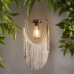 Подвесной светильник на солнечной батарее Solar Boho - Natural 38 см, IP44
