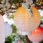 Китайский фонарик на солнечной батарее Solar Porcelana 23*20 см, с эффектом живого пламени, IP44