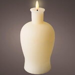 Светодиодная свеча с имитацией пламени Pieta: Rondanini Crema 21 см на батарейках
