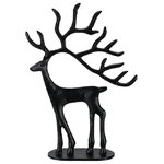 Декоративная фигура Олень Рико 32 см черный