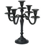 Подсвечник канделябр на 5 свечей Nocturne Noir 30 см