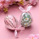 Пасхальные украшения Яйца - Flower Easter 7 см, 2 шт