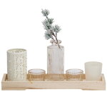 Набор подсвечников на подносе Lagundo, 6 предметов